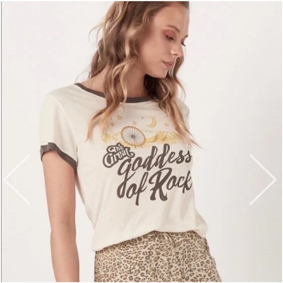 NWOT Spell & The Gypsy Collective Goddess of Rock Tee Shirt Short Sleeves Large - Picture 9 of 9
